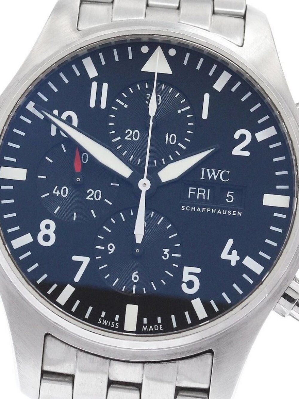 IWC SCHAFFHAUSEN Pilot watch IW377710 Chronograph day date AT Men's_960661